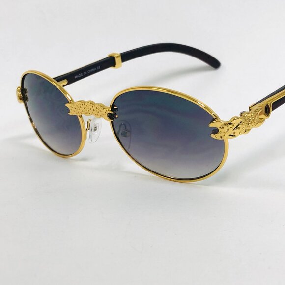 Men Sunglasses Trandy Black Lens Fashion Diamond Bling Hip Hop Style Lentes New‎ - Picture 2 of 2